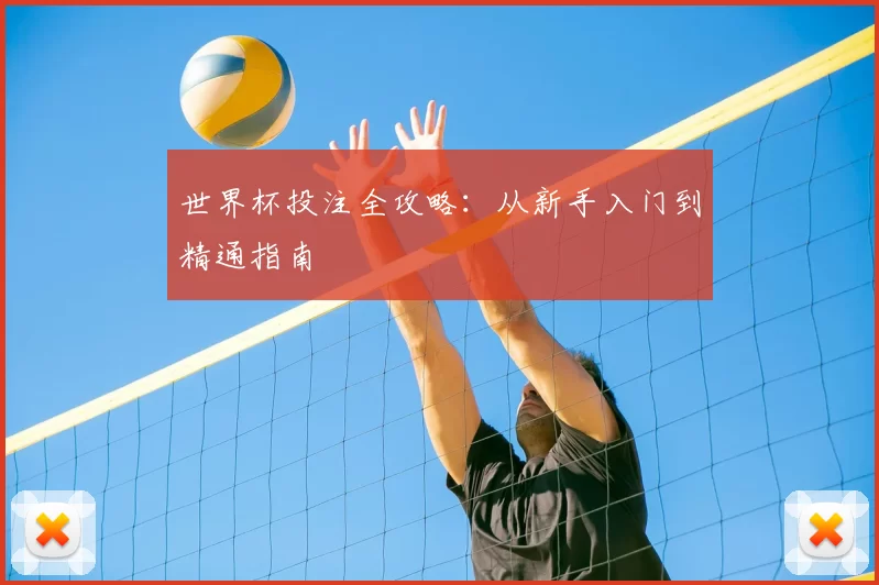 世界杯投注全攻略：从新手入门到精通指南