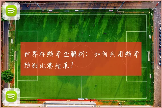世界杯赔率全解析:如何利用赔率预测比赛结果?