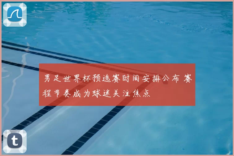男足世界杯预选赛时间安排公布 赛程节奏成为球迷关注焦点